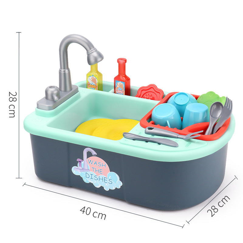 Toy Sink with Dishes – Pretend Play Kitchen Set