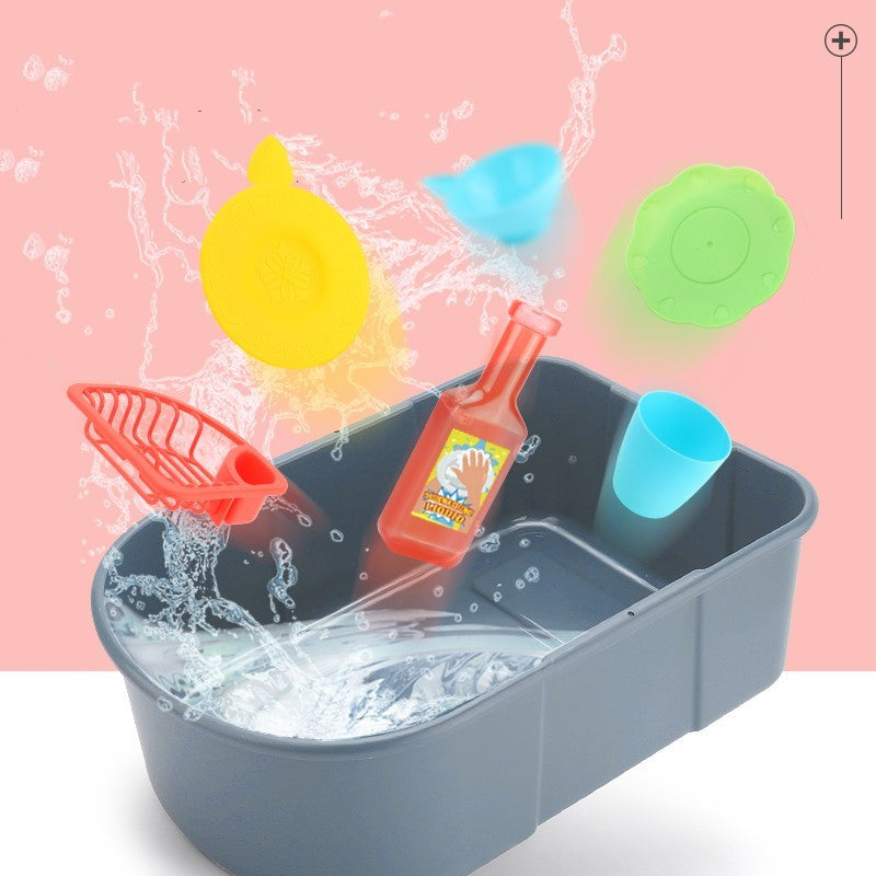 Toy Sink with Dishes – Pretend Play Kitchen Set