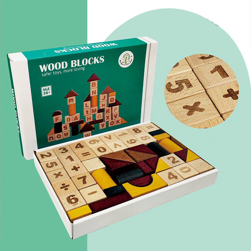 Wooden Building Blocks Set – Creative Construction Toy