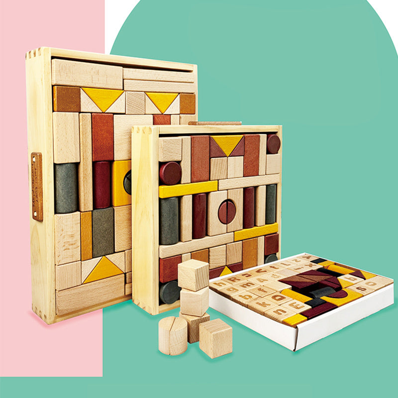 Wooden Building Blocks Set – Creative Construction Toy