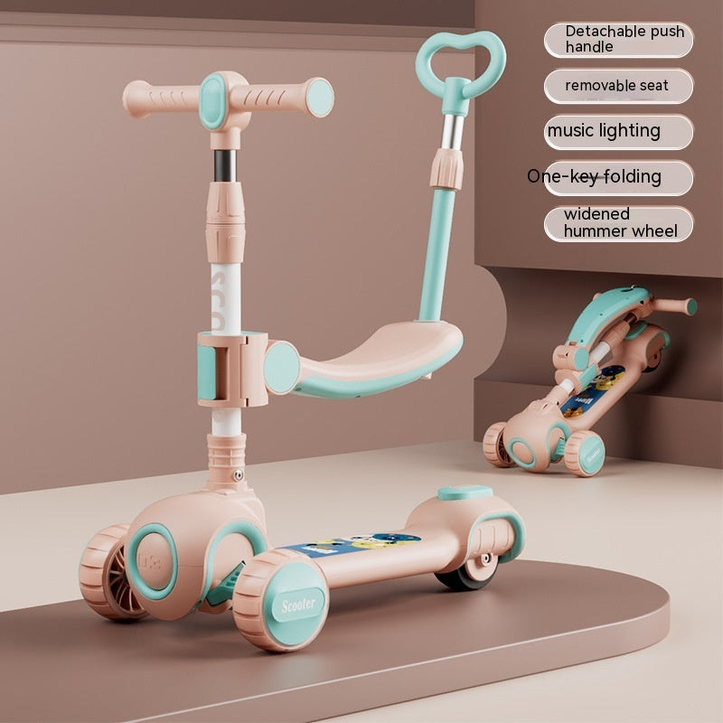 Children's Anti-Flip Foldable Scooter – Safe, Compact & Fun on the Go!