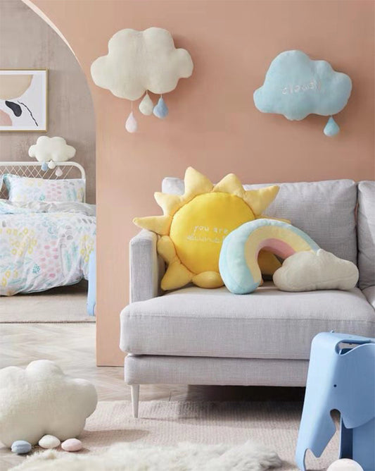 Cloud, Sun & Rainbow Plush Toys – Soft Skies & Sunny Smiles!