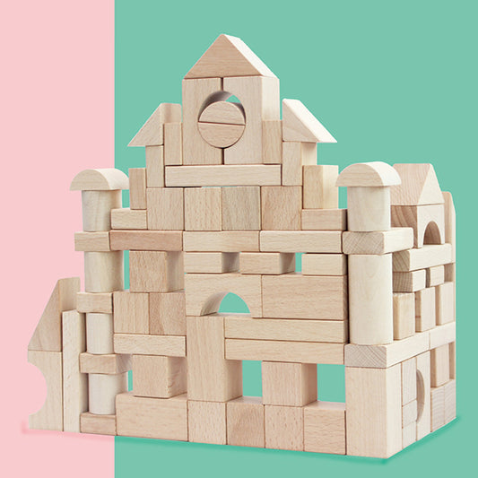 Wooden Building Blocks Set – Creative Construction Toy