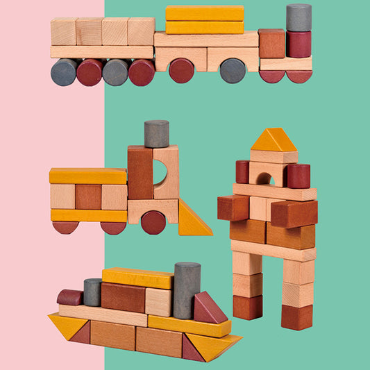 Wooden Building Blocks Set – Creative Construction Toy