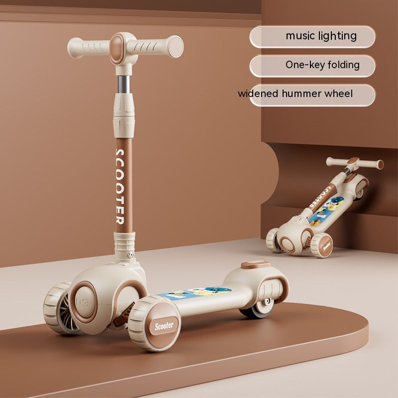 Children's Anti-Flip Foldable Scooter – Safe, Compact & Fun on the Go!